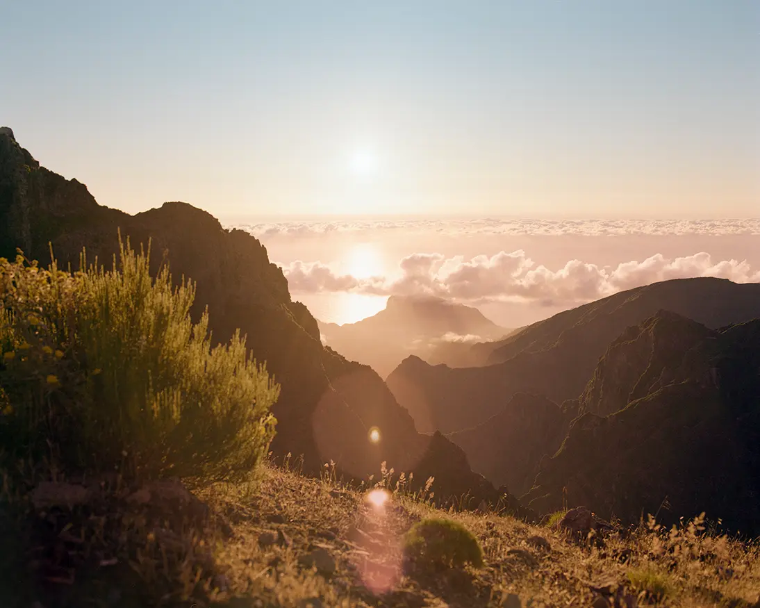 Sunrise at the top of Madeira